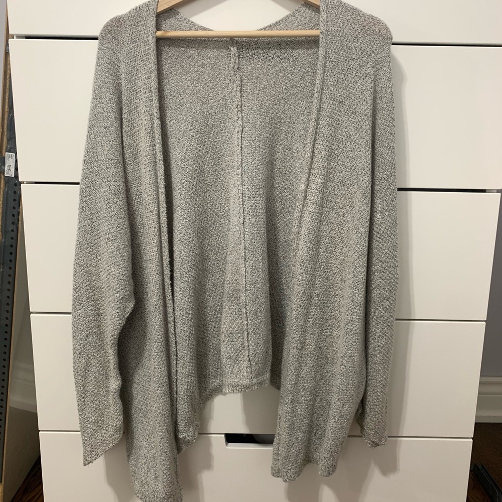Loose grey cardigan